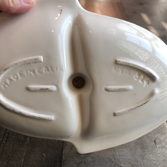 Vintage California pottery divided tidbit relish dish - Picture 2 of 6